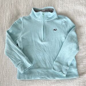 Vineyard Vines 2T Aqua Quarter-Zip Sweatshirt